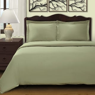 Superior 300 Thread Count Combed Cotton Sateen Duvet Cover Set
