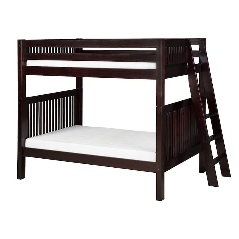 Camaflexi Twin-size Cappuccino Finish Bunk Bed with Mission Headboard