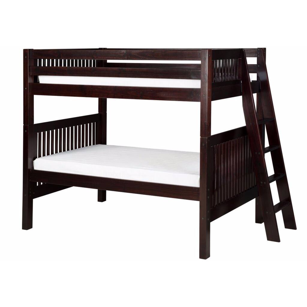 Camaflexi Twin-size Cappuccino Finish Bunk Bed with Mission Headboard