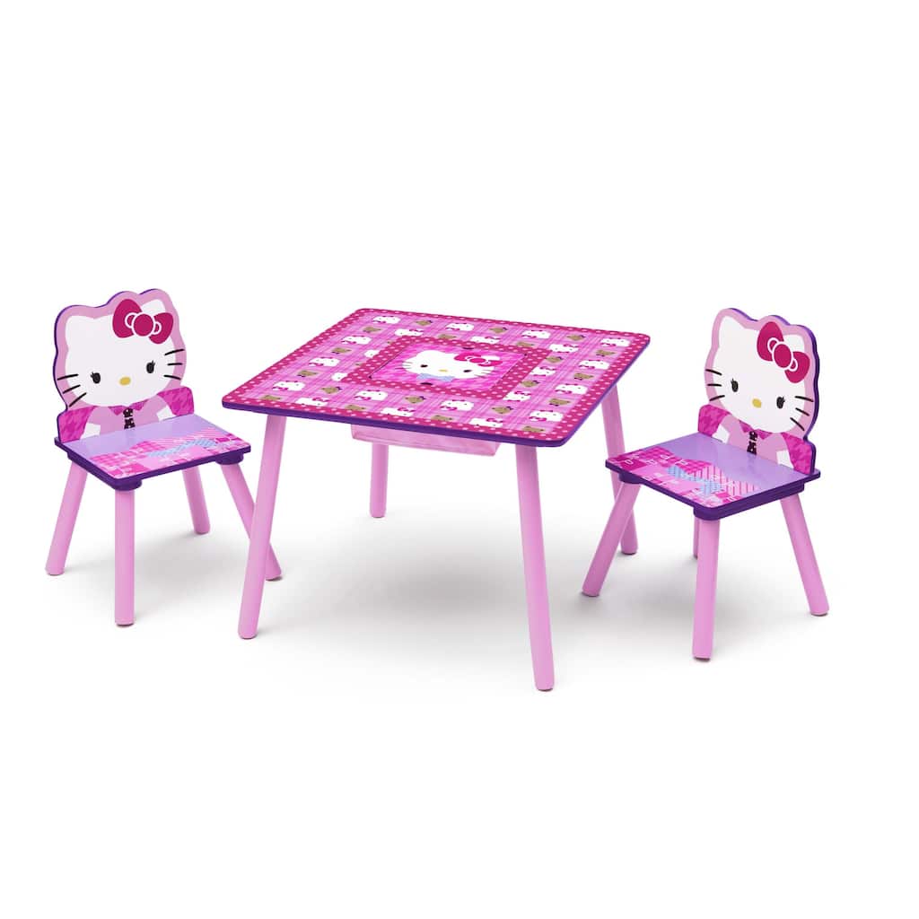 Hello Kitty Table & Chairs Set with Storage by Delta Children - Multi