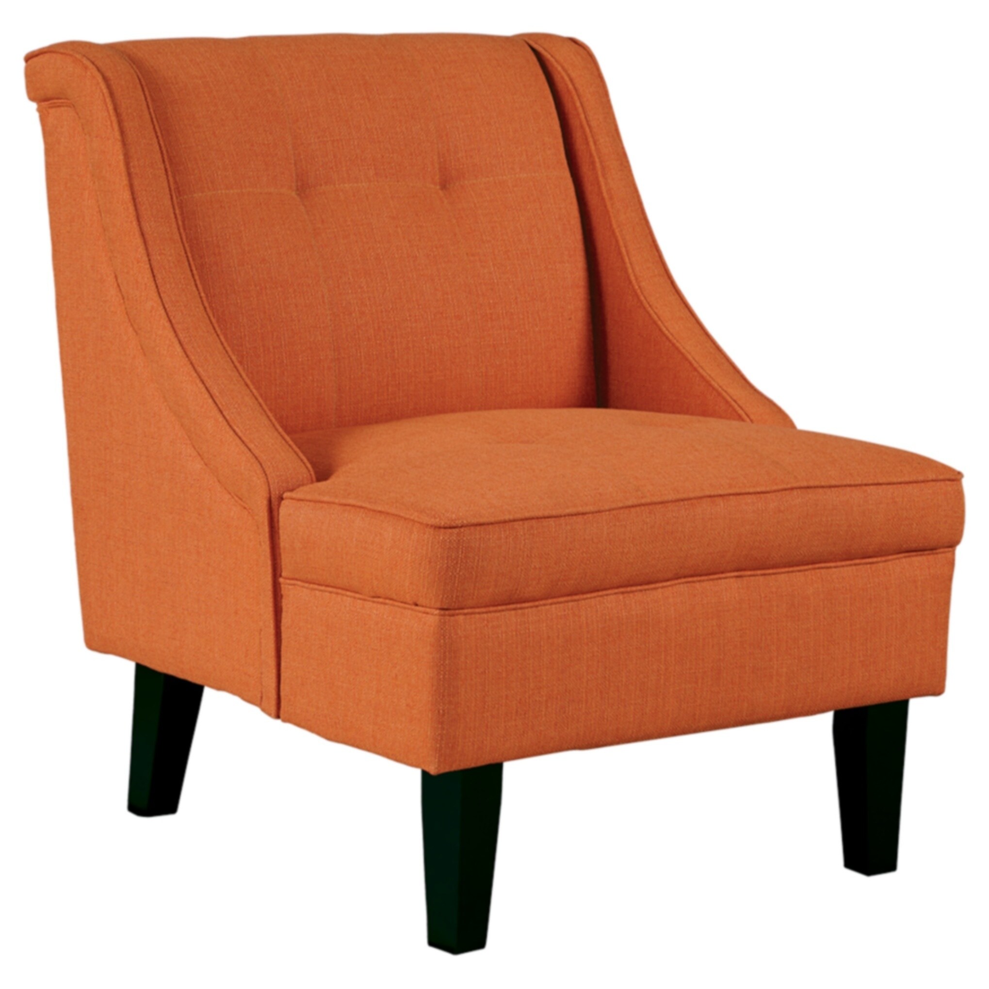 Clarinda Contemporary Orange Accent Chair