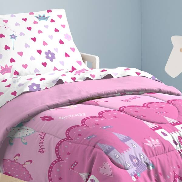 Shop Dream Factory Magical Princess 4 Piece Toddler Comforter Set