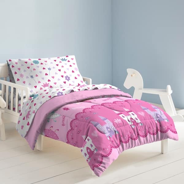 Shop Dream Factory Magical Princess 4 Piece Toddler Comforter Set