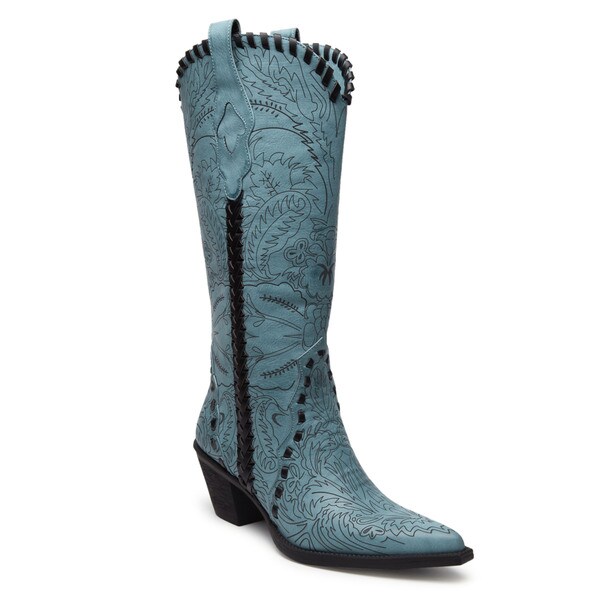 Ann Creek Women's 'Filix' Woven Trim Cowgirl Boots