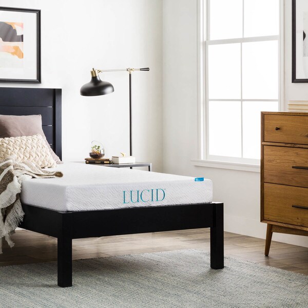 LUCID Comfort Collection 6-inch Gel Memory Foam Twin-size Mattress
