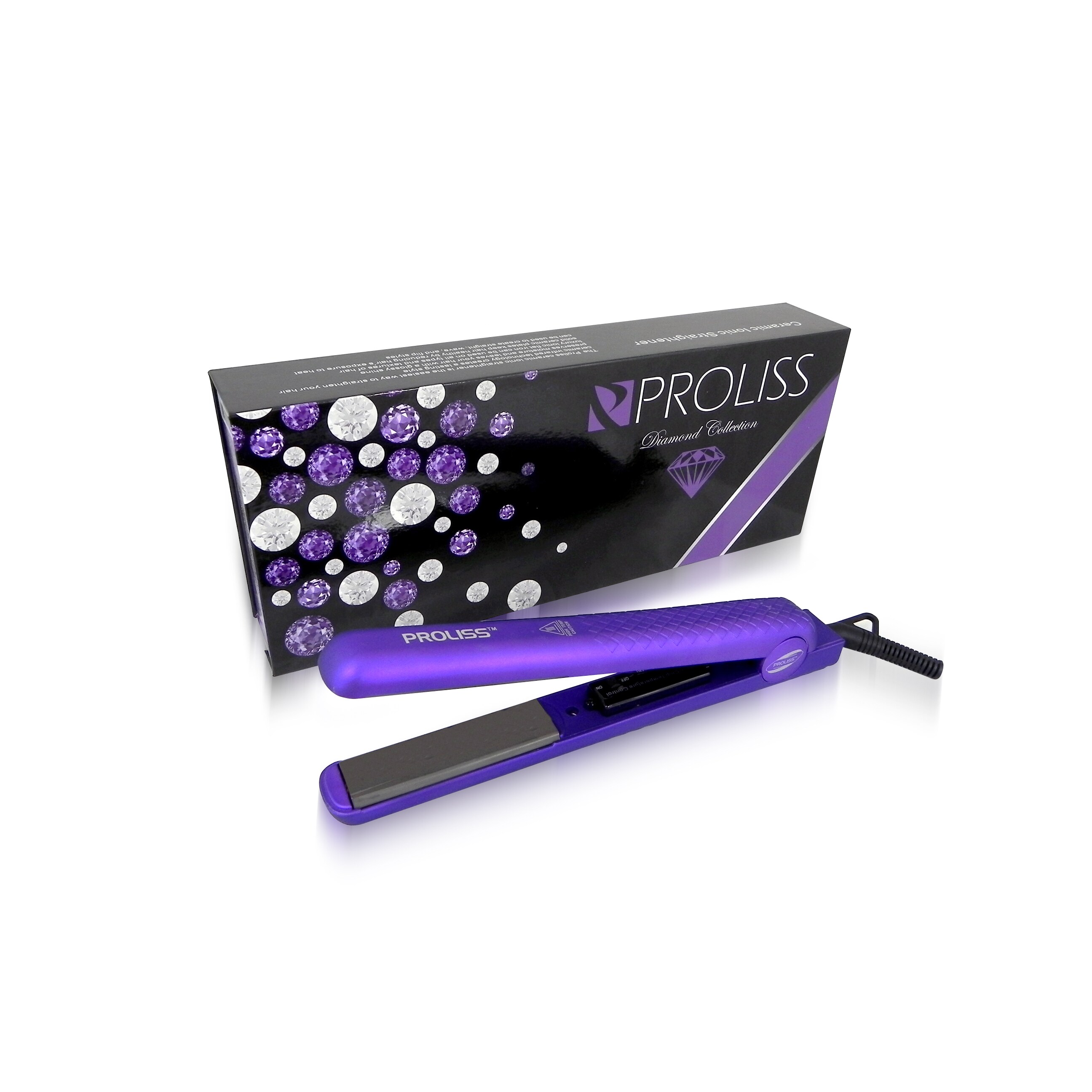 Proliss Diamond Collection Ceramic Ionic Straightener Purple Ebay Picture 5 Of 8