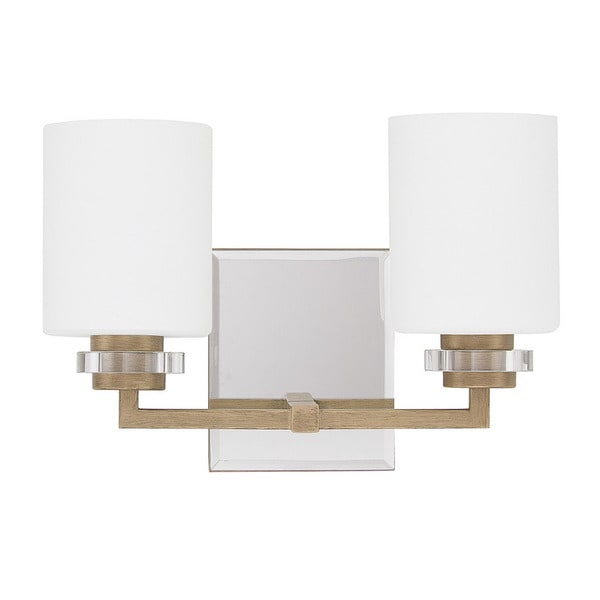 Austin Allen amp; Company Transitional 2light Brushed Gold Bath/Vanity 