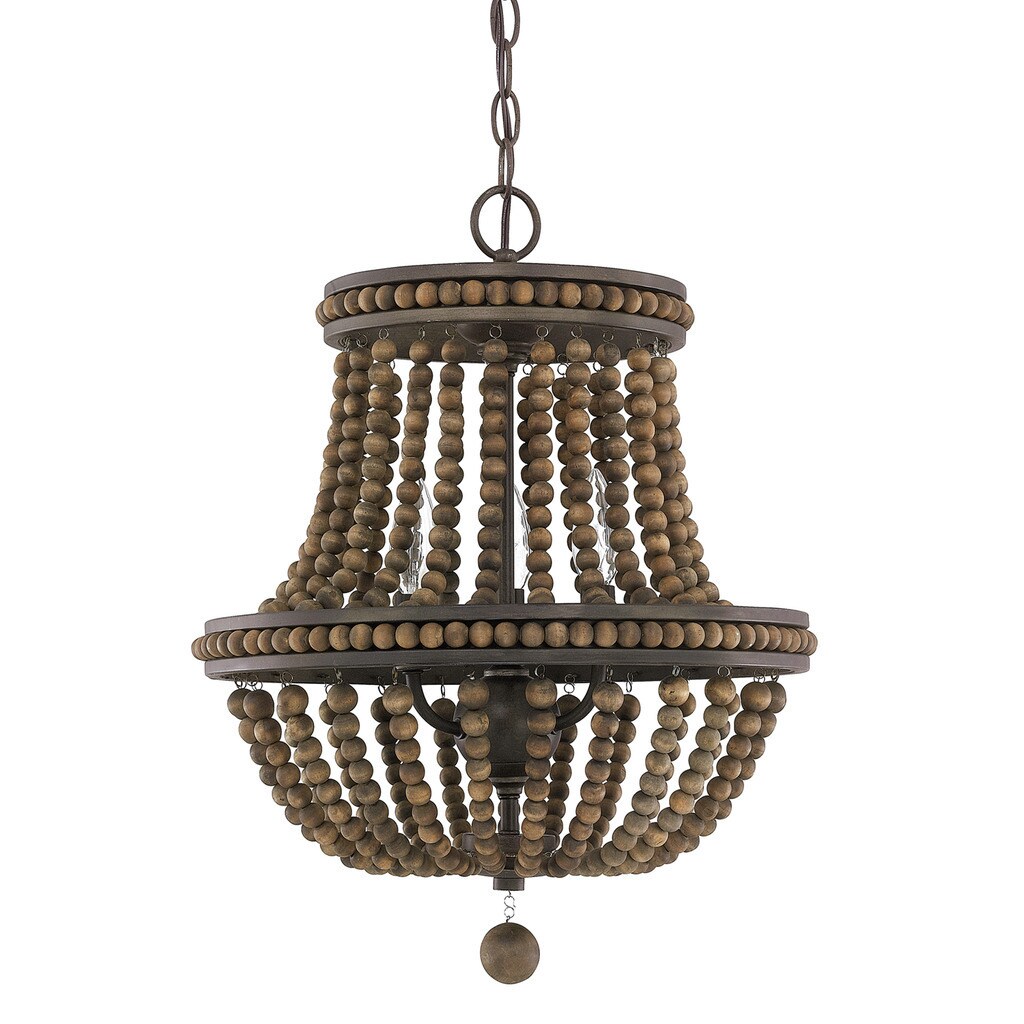 Handley 3-light Tobacco Chandelier - Chandeliers For Bedrooms by Overstock.com