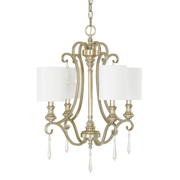 Austin Allen Company Ansley Park Collection 4 Light Iced Gold Austin Allen Company Ansley Park Collection 4 Light Iced Gold Chandelier