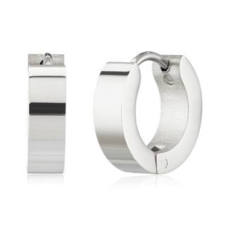 Stainless Steel Earrings Find Great Jewelry Deals Ping At Women S Stainless Steel Polished Hoop Earrings