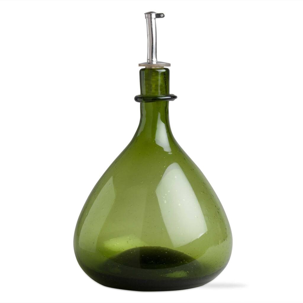 TAG Oil & Vinegar Glass Bottle, Green