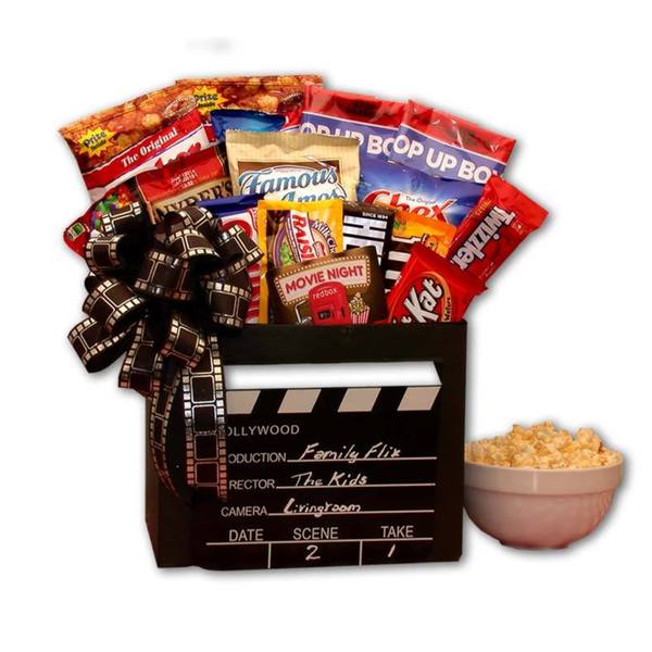 Family Flix Night Gift Box With 10 00 Redbox Card Black
