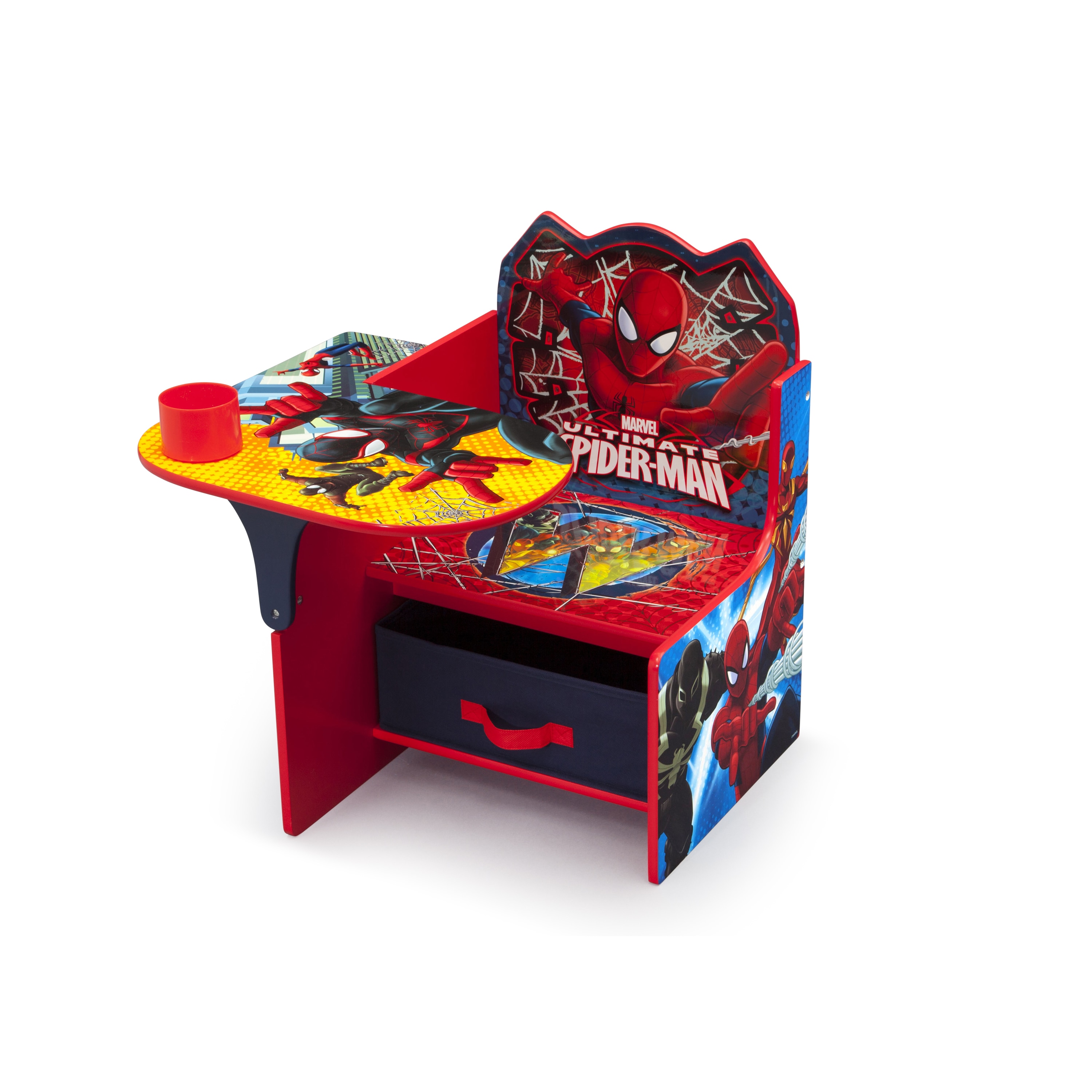 delta children spiderman chair desk with storage bin