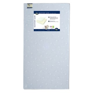 Nightstar Glow Crib and Toddler Mattress - White