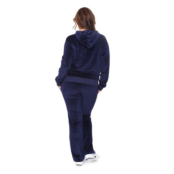 plus size velour suit