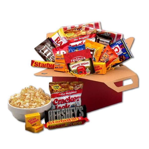 Gift Basket Drop Shipping Blockbuster Night Movie Care Package with 10.00 Redbox Gift Card. Opens flyout.