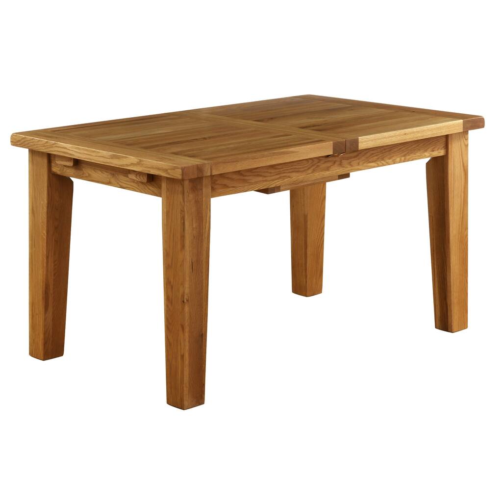 Vancouver 7-foot Dining Table with Built-in Extension Leaf - Oak