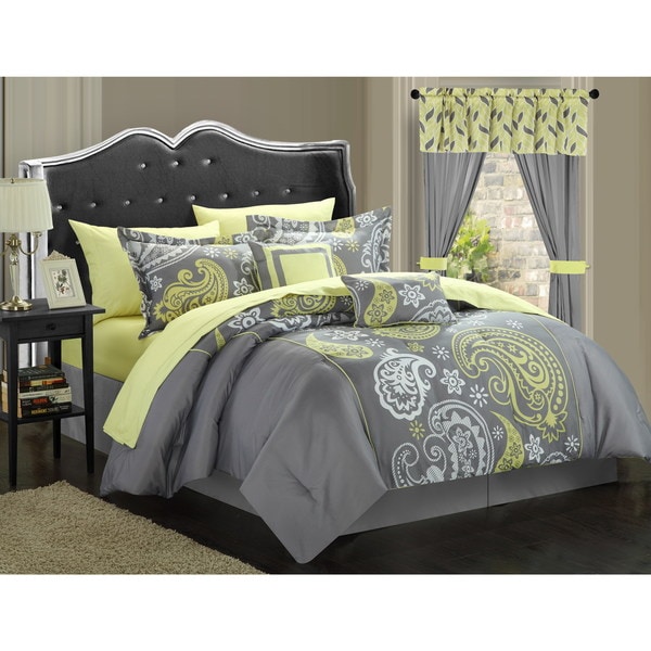 Copper Grove Balmoral Paisley Print Reversible 20-piece Bed in a Bag with Sheet Set