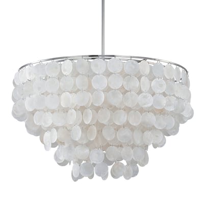 Polished Nickel 6-light Pendant - Polished Nickel
