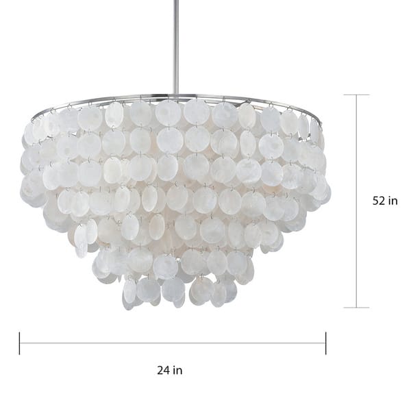 Polished Nickel 6-light Pendant - Polished Nickel