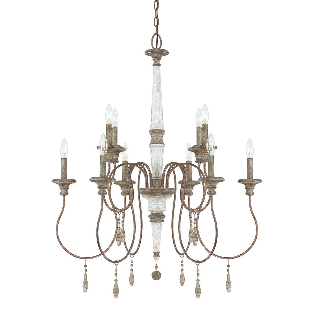 Zoe 10-light French Antique Chandelier - Chandeliers For Bedrooms by Overstock.com