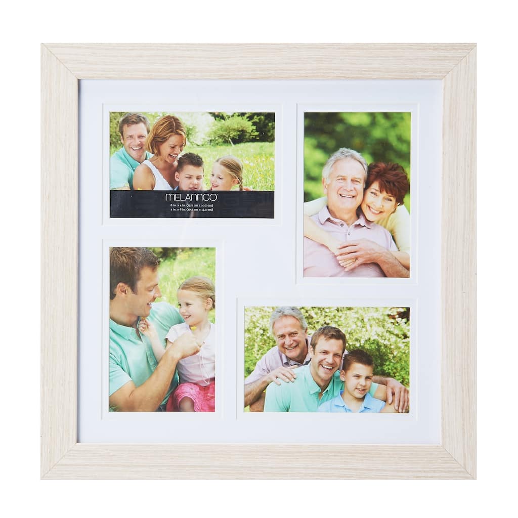 Melannco 4-opening Natural Collage