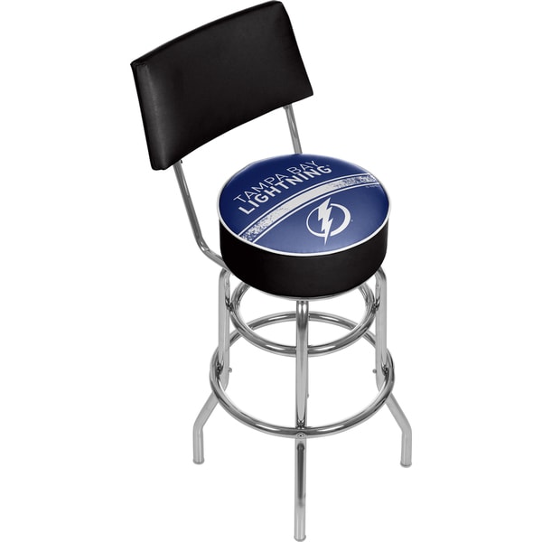 Shop NHL Swivel Bar Stool with Back Tampa Bay Lightning On Sale