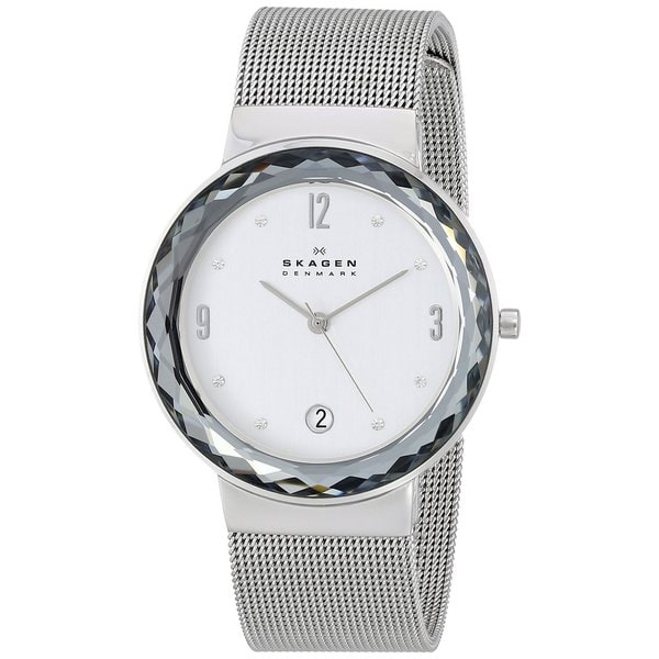 Skagen Womens SKW2004 Leonora Diamond Silver Dial Stainless Steel