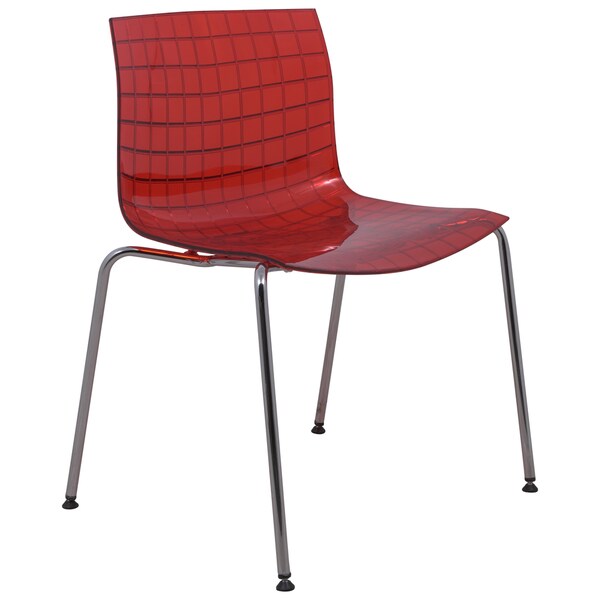 Leisuremod Ashville Transpa Chrome Leg Leisuremod Ashville Transpa Chrome Leg