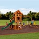 preview thumbnail 3 of 7, Backyard Discovery Atlantis All Cedar Swingset - 217 inches wide x 93 inches deep x 111 inches high