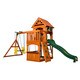 preview thumbnail 2 of 7, Backyard Discovery Atlantis All Cedar Swingset - 217 inches wide x 93 inches deep x 111 inches high