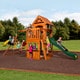 preview thumbnail 1 of 7, Backyard Discovery Atlantis All Cedar Swingset - 217 inches wide x 93 inches deep x 111 inches high
