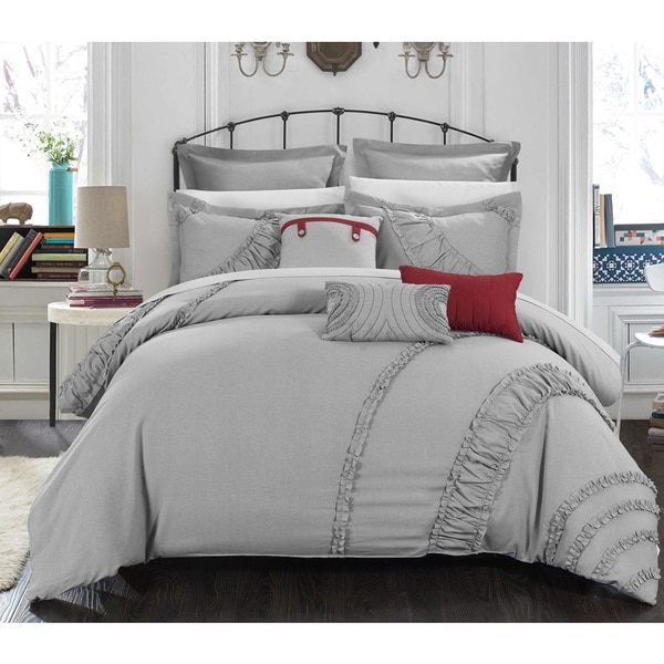 Chic Home 8-piece Dearly Linen Oversized/ Overfilled ...