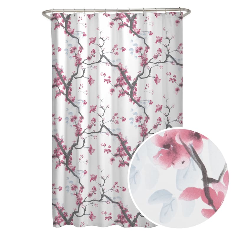 Maytex Cherrywod Fabric Shower Curtain