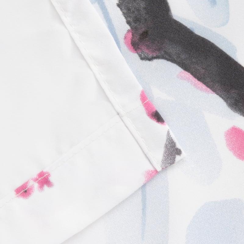 Maytex Cherrywod Fabric Shower Curtain