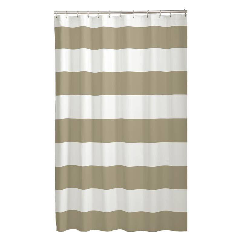 Maytex Porter Stripe Fabric Shower Curtain