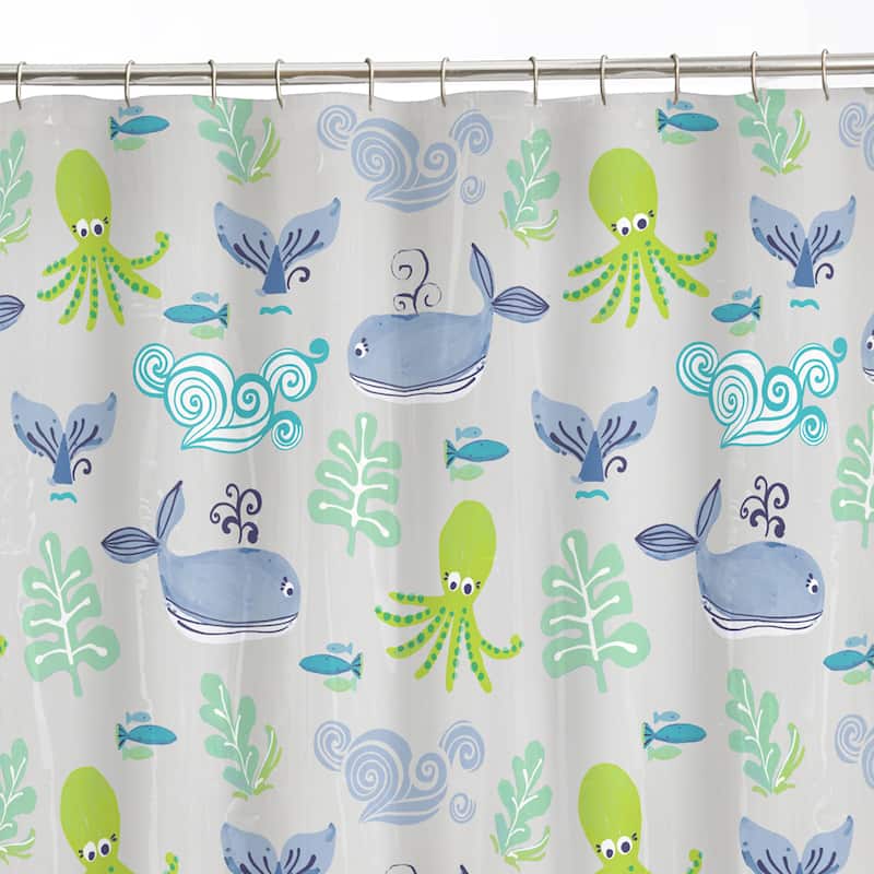 Maytex Sea Creatures PEVA Shower Curtain