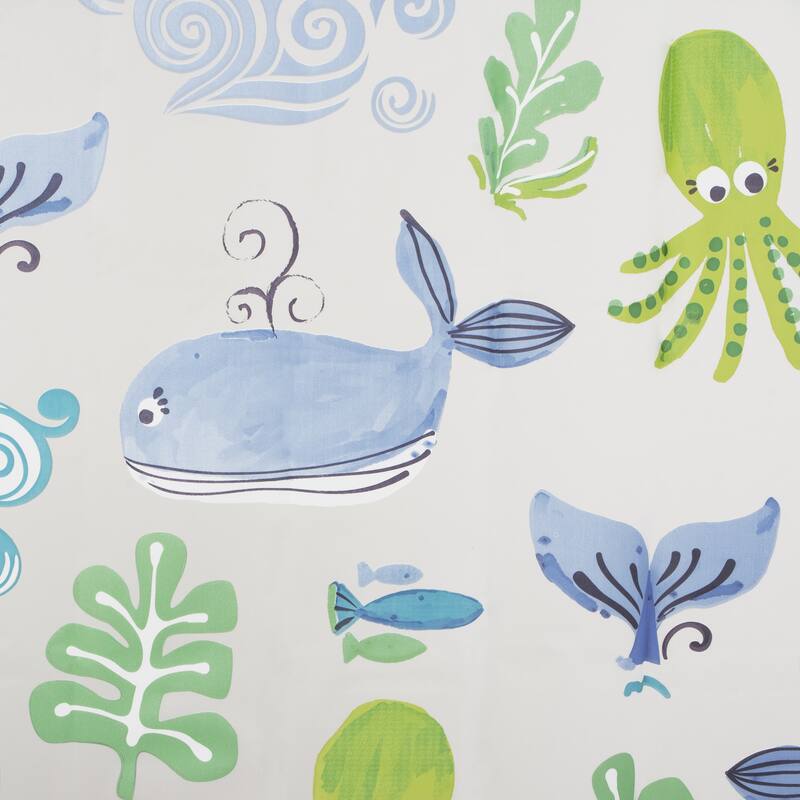 Maytex Sea Creatures PEVA Shower Curtain