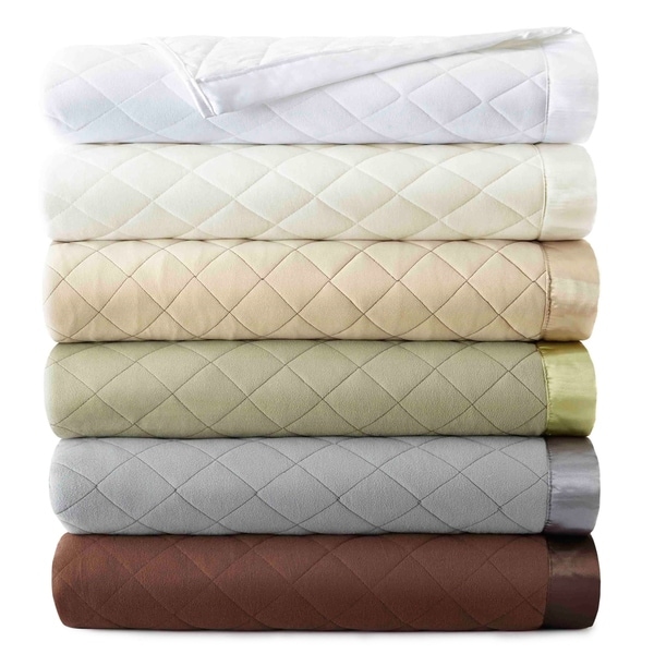 Micro Flannel Quilted Blankets