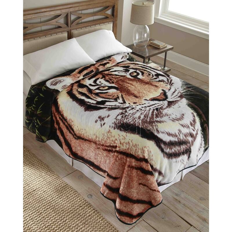 Hi Pile Raschel Knit 90-inch Oversized Blanket