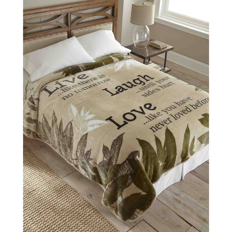 Hi Pile Raschel Knit 90-inch Oversized Blanket
