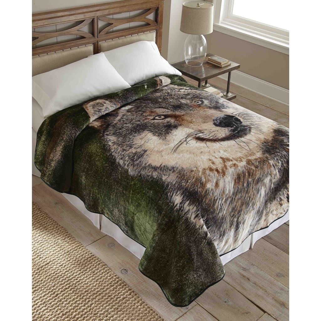 Hi Pile Raschel Knit 90-inch Oversized Blanket