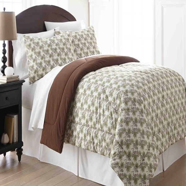 Shavel Micro Flannel Pinecone Printed Comforter Mini Set