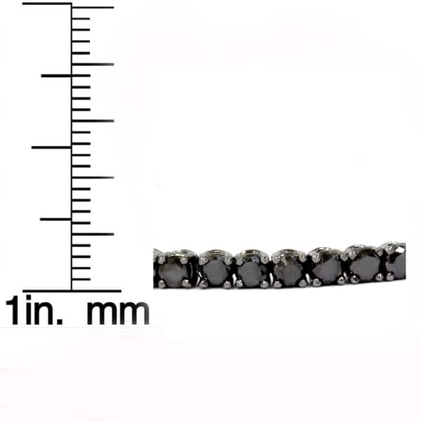 14k White Gold 3ct Tdw Black Diamond Tennis Bracelet On Sale Overstock 10753508