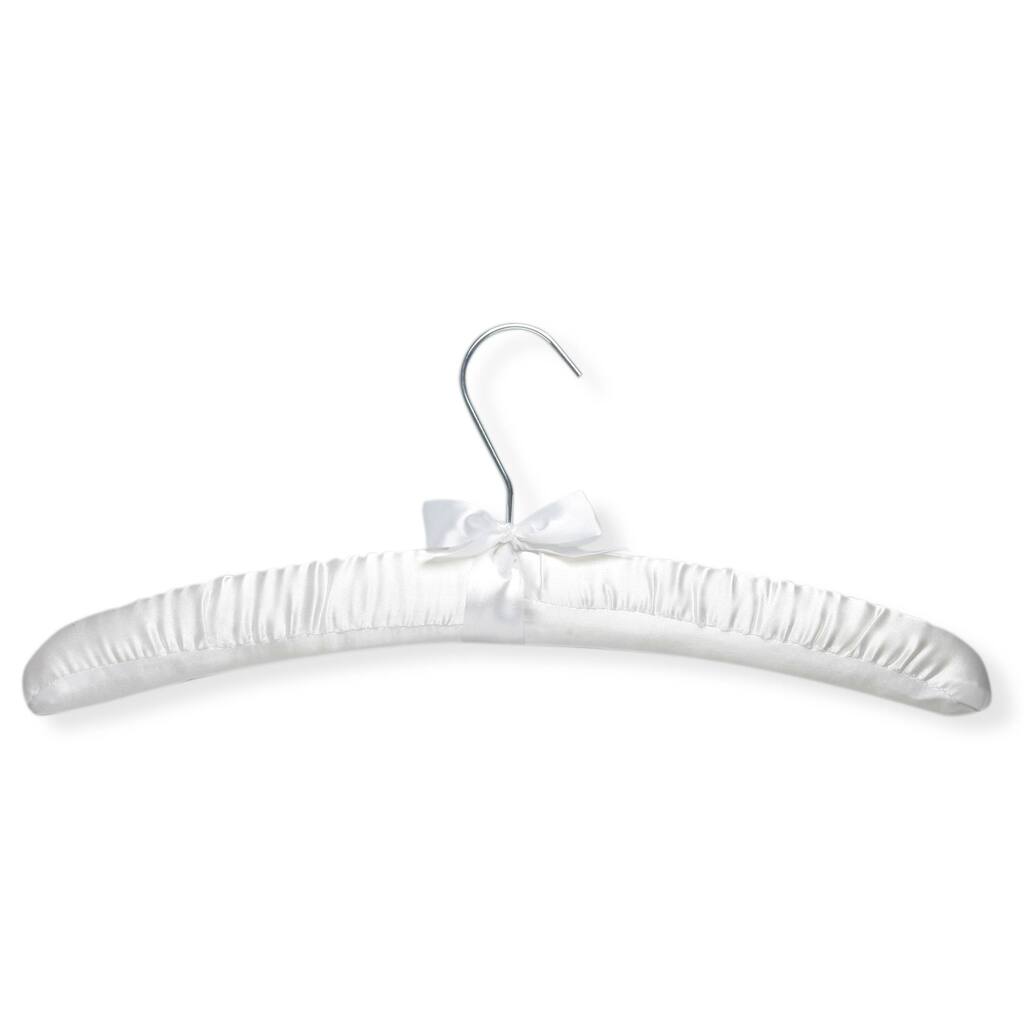 Honey-Can-Do White Satin Padded Hangers (6-pack)