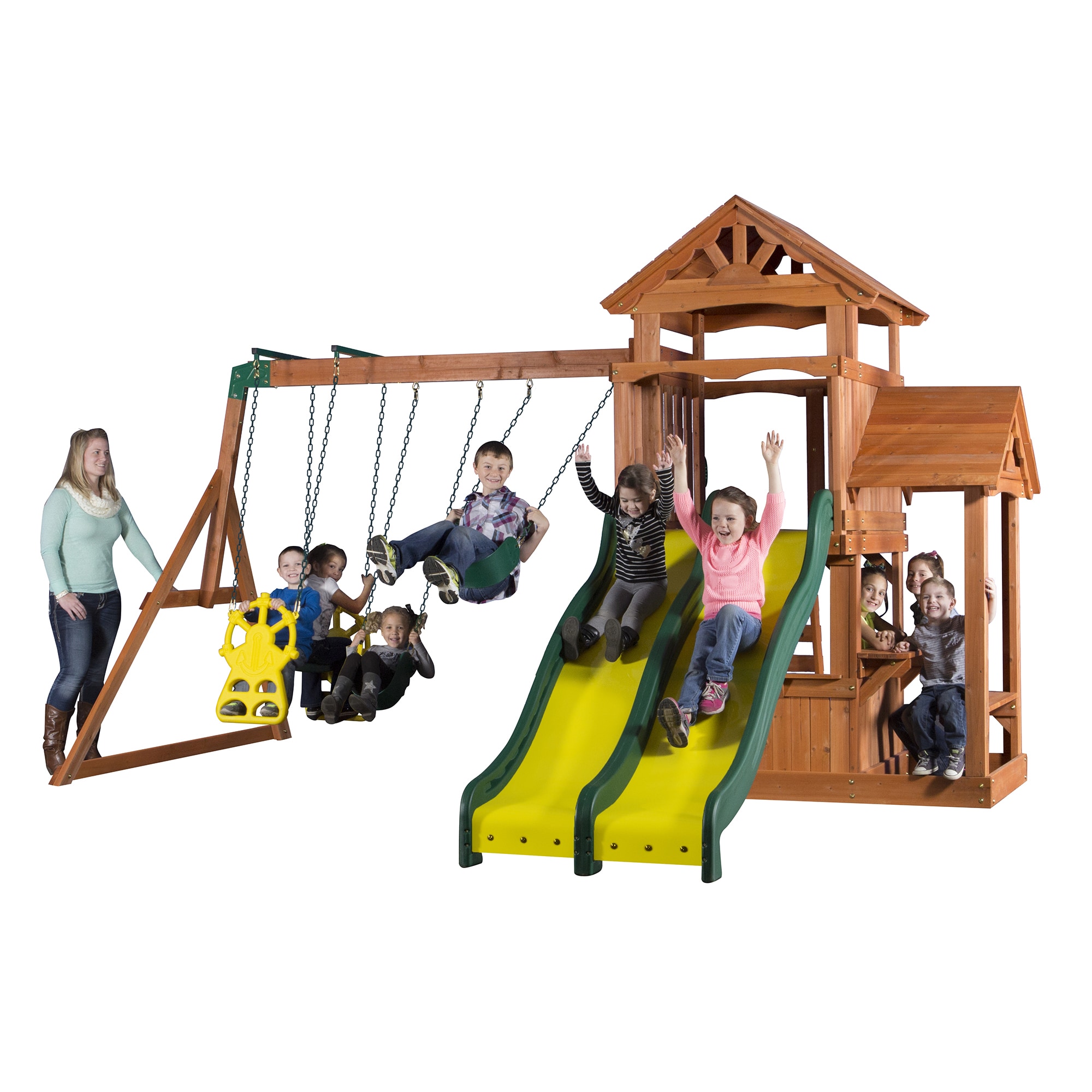 backyard discovery cedar point swing set