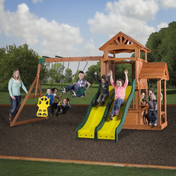 backyard discovery cedar point swing set