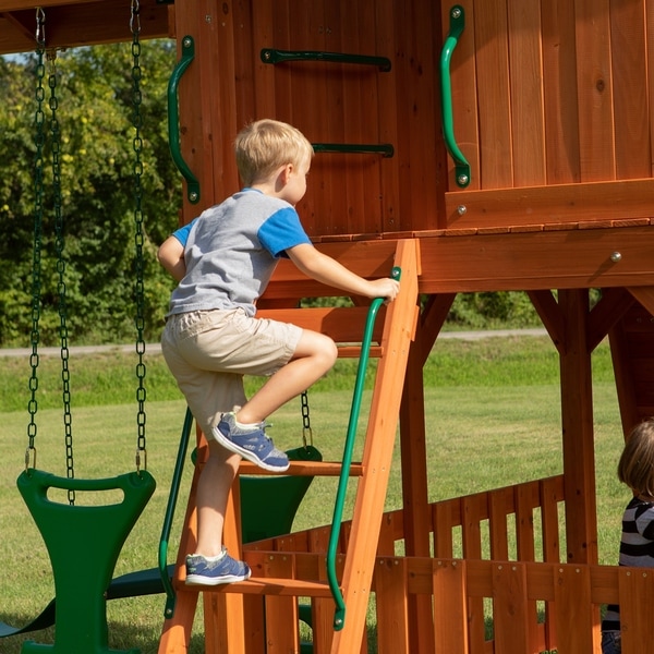 skyfort ii cedar swing set