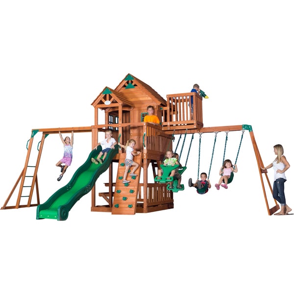 Backyard Discovery Skyfort II All Cedar Swingset 6f1d9aac 48f4 4a5c 8408 a4620fb90ca8_600