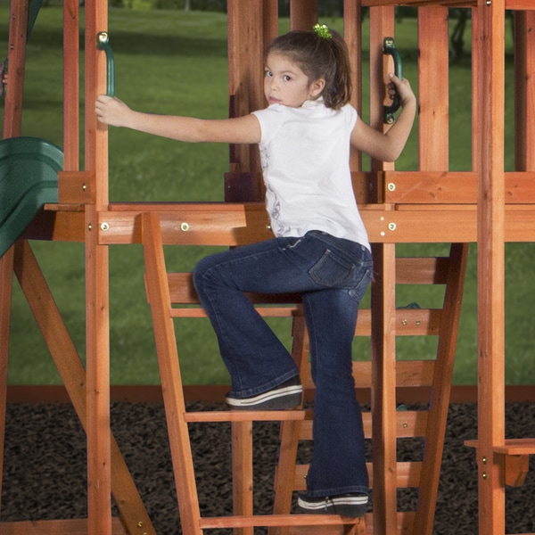 backyard discovery monticello all cedar swing set